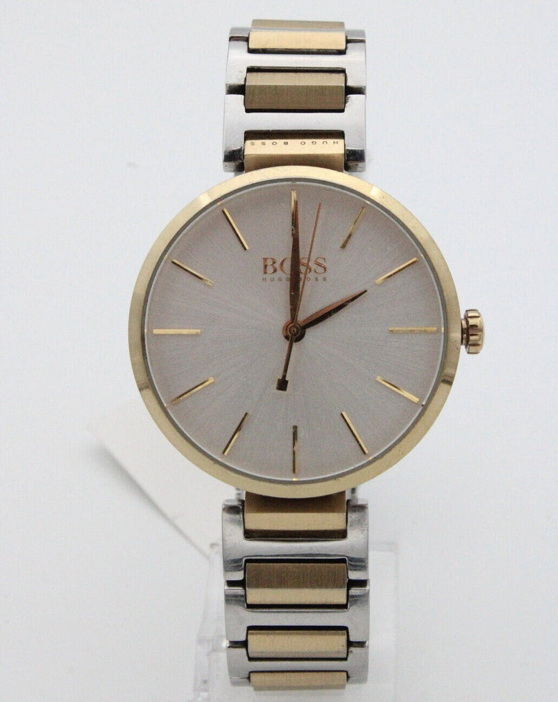 Hugo Boss Allusion Quartz Silver Dial Two Tone Steel Strap Watch For Women - 1502417 Buy Now By Hugo Boss