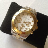 Marc Jacobs Blade Chronograph Silver Dial Two Tone Steel Strap Watch for Women - MBM3177 Buy Now By Marc Jacobs