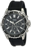 Fossil Garrett Chronograph Black Dial Black Rubber Strap Watch for Men - FS5624 Buy Now By Fossil
