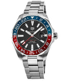 Tag Heuer Aquaracer GMT Caliber 7 Pepsi Black Dial Silver Steel Strap Watch for Men - WAY201F.BA0927 Buy Now By Tag Heuer