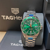 Tag Heuer Formula 1 Quartz Green Dial Silver Steel Strap Watch for Men - WAZ1017.BA0842 Buy Now By Tag Heuer
