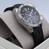 Michael Kors Brecken Chronograph Black Dial Black Leather Strap Watch For Men - MK8850 Buy Now By Michael Kors