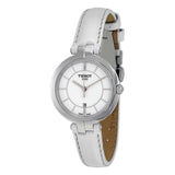 Tissot T Lady Flamingo White Dial White Leather Strap Watch For Women - T094.210.16.011.00 Buy Now By Tissot