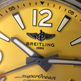 Breitling Superocean II Automatic 44mm Yellow Dial Silver Steel Strap Watch for Men - A17367021I1A1 Buy Now By Breitling