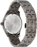 Versace Greca Time Quartz Black Dial Grey Steel Strap Watch for Men - VE3K00622 Buy Now By Versace