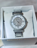 Michael Kors Catlin Silver Dial Silver Steel Strap Watch for Women - MK3355 Buy Now By Michael Kors