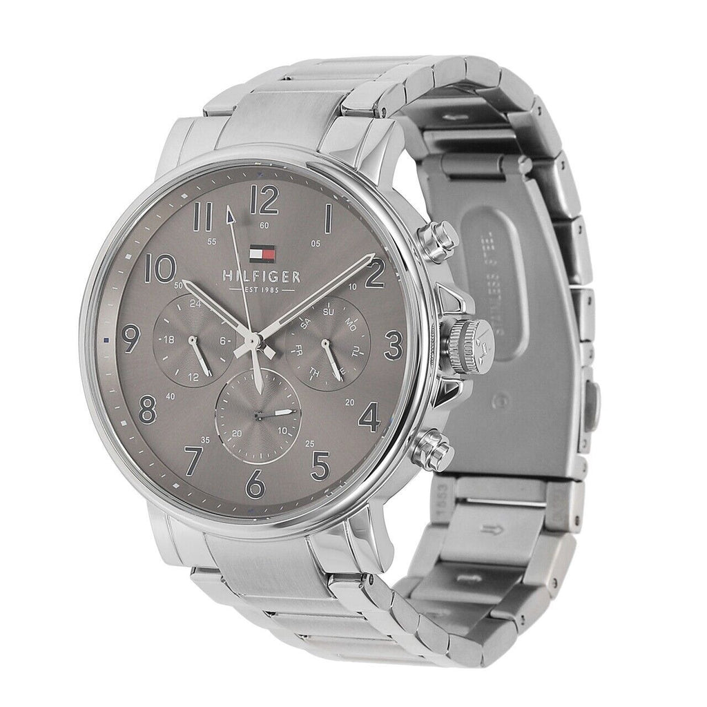 Tommy Hilfiger Chronograph Grey Dial Silver Steel Strap Watch for Men - 1710382 Buy Now By Tommy Hilfiger