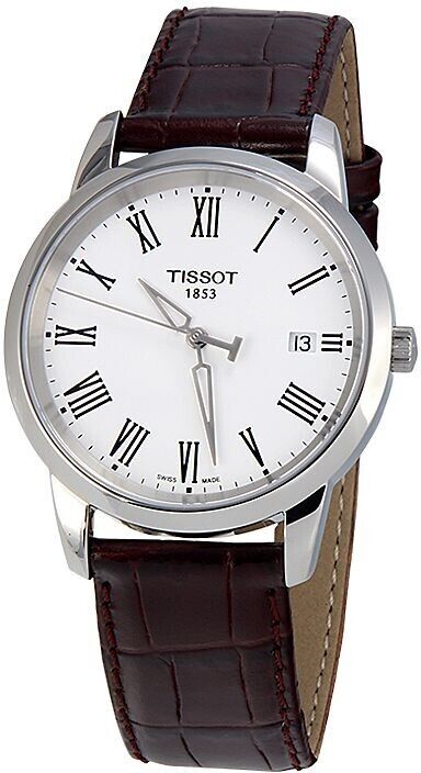 Tissot T Classic Dream White Dial Brown Leather Strap Watch for Men - T033.410.16.013.01 Buy Now By Tissot