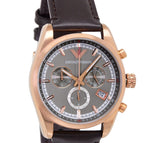 Emporio Armani Chronograph Gray Dial Brown Leather Strap Watch For Men - AR6043 Buy Now By Emporio Armani