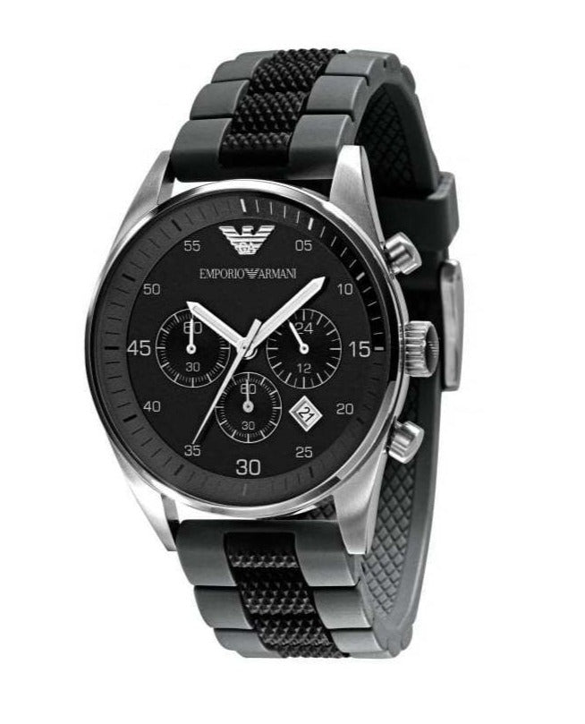 Emporio Armani Sportivo Black Dial Two Tone Ceramic Bracelet Watch For Men - AR5866 Buy Now By Emporio Armani