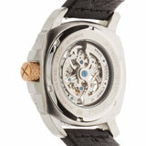 Fossil Modern Machine Automatic Skeleton Dial Black Leather Strap Watch for Men - ME3082 Buy Now By Fossil