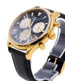 Movado Heritage Chronograph Calendoplan Blue Dial Black Leather Strap Watch for Men - 3650006 Buy Now By Movado