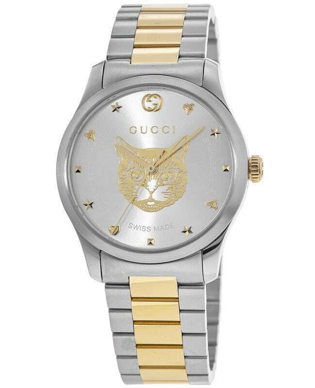 Gucci G Timeless Silver Dial Two Tone Steel Strap Watch For Women - YA1264074 Buy Now By Gucci
