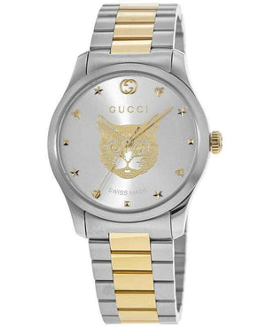 Gucci G Timeless Silver Dial Two Tone Steel Strap Watch For Women - YA1264074 Buy Now By Gucci
