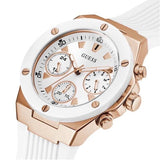 Guess Athena White Dial White Rubber Strap Watch For Women - GW0030L3 Buy Now By Guess