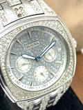 Bulova Crystal Collection Phantom Silver Dial Silver Steel Strap Watch for Men - 96C002 Buy Now By Bulova