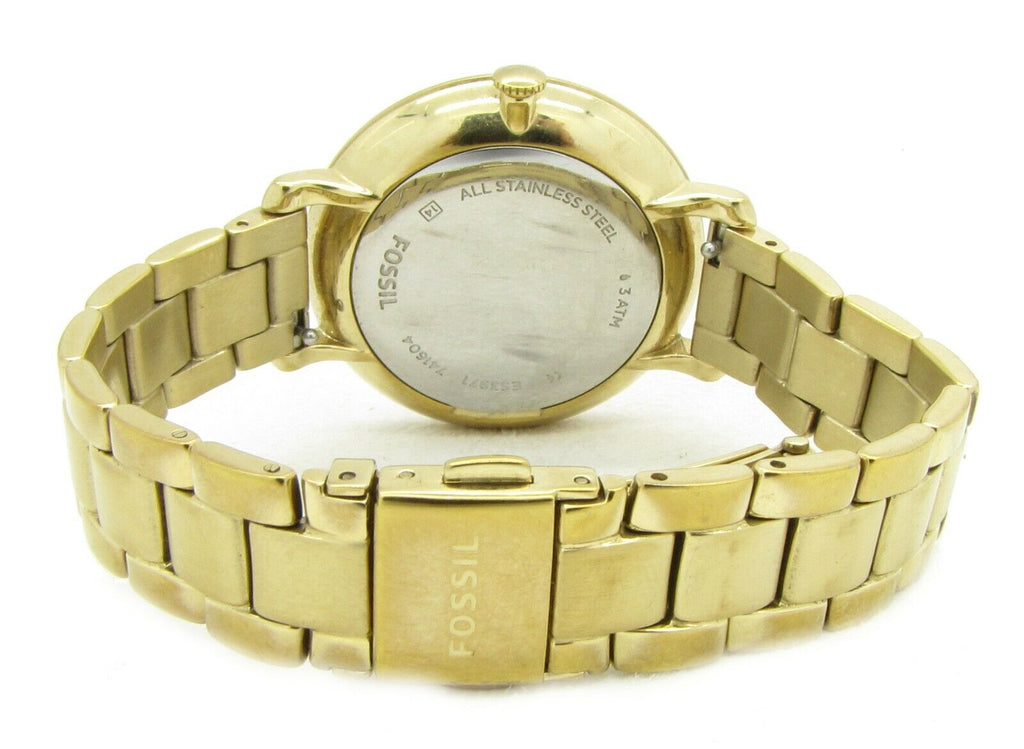 Fossil Jacqueline Gold Dial Gold Steel Strap Watch for Women - ES3971 Buy Now By Fossil