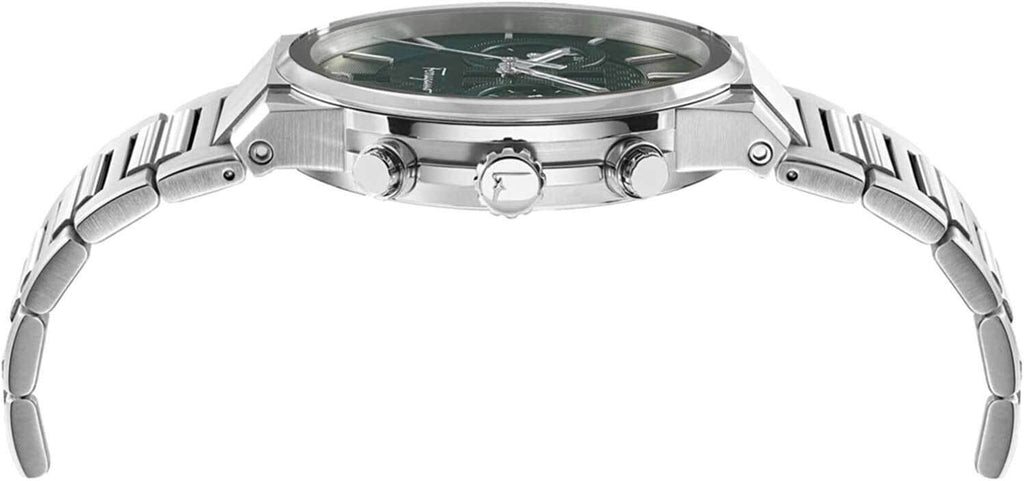 Salvatore Ferragamo Sapphire Chrono Green Dial Silver Steel Strap Watch for Men - SFME00421 Buy Now By Salvatore Ferragamo