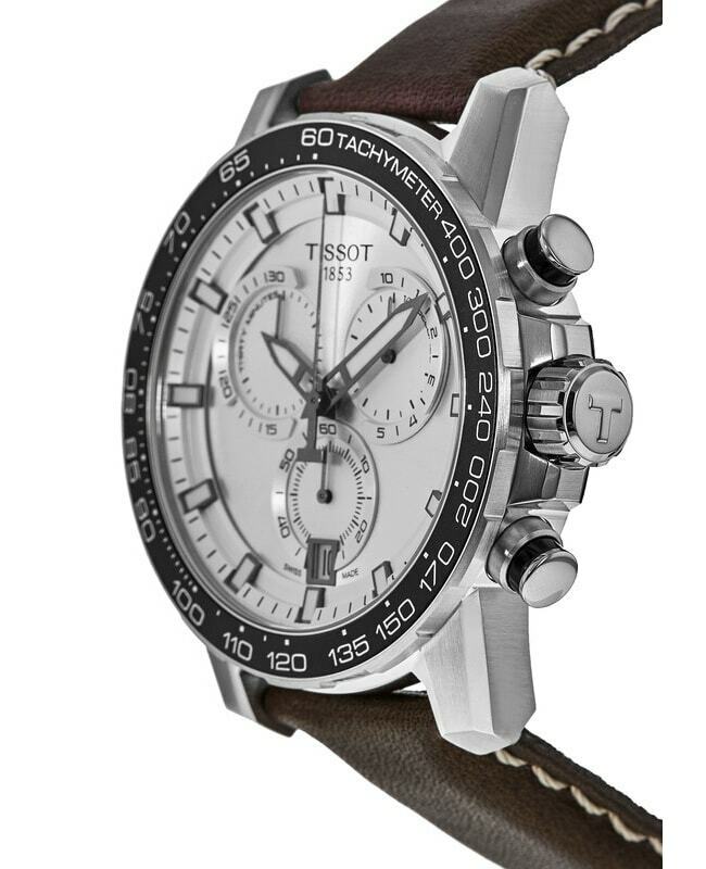 Tissot Supersport Chrono Silver Dial Brown Leather Strap Watch for Men - T125.617.16.031.00 Buy Now By Tissot