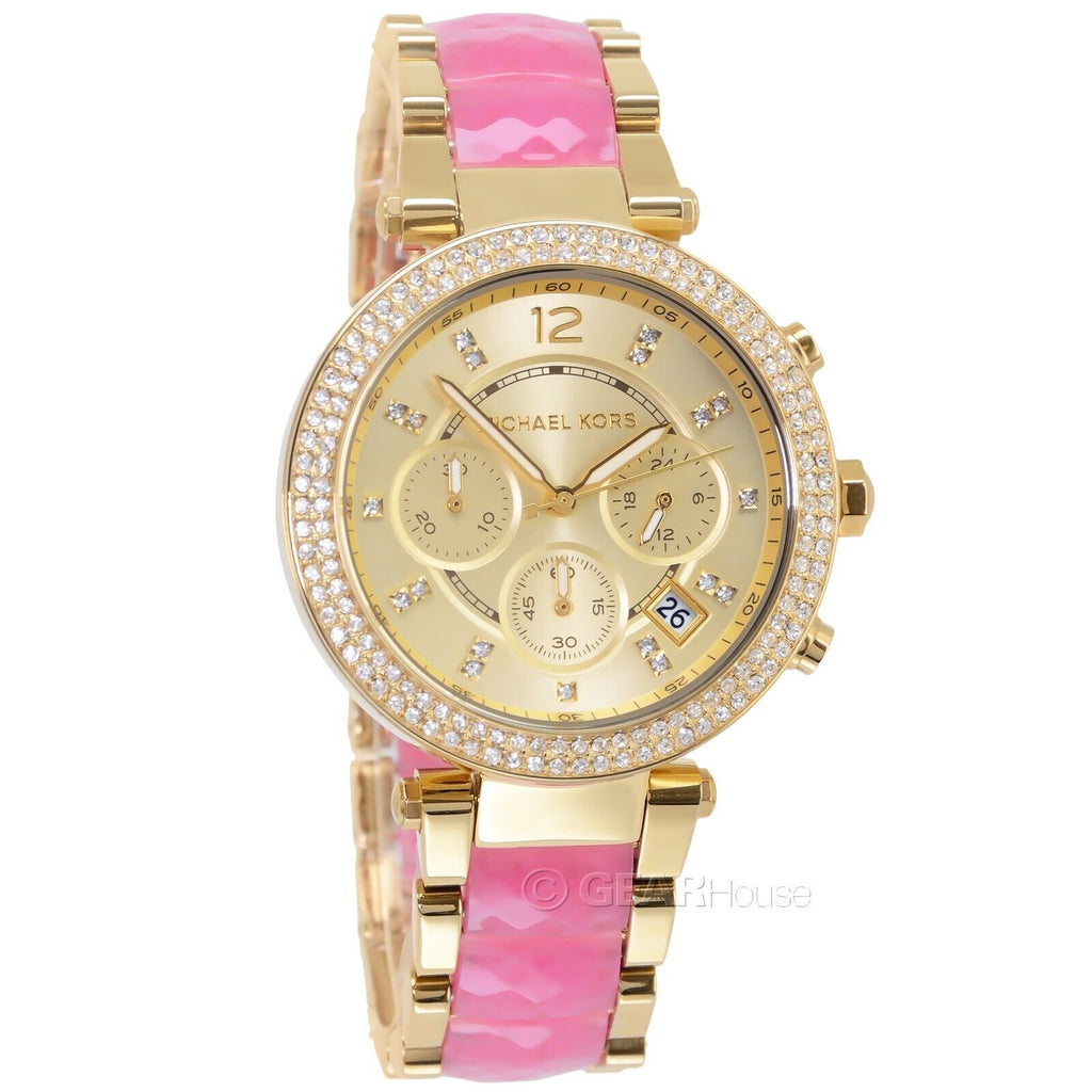 Michael Kors Parker Gold Dial Two Tone Steel Strap Watch for Women - MK6363 Buy Now By Michael Kors