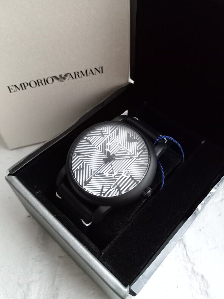 Emporio Armani Luigi Quartz White Dial Black Rubber Strap Watch For Men - AR11136 Buy Now By Emporio Armani