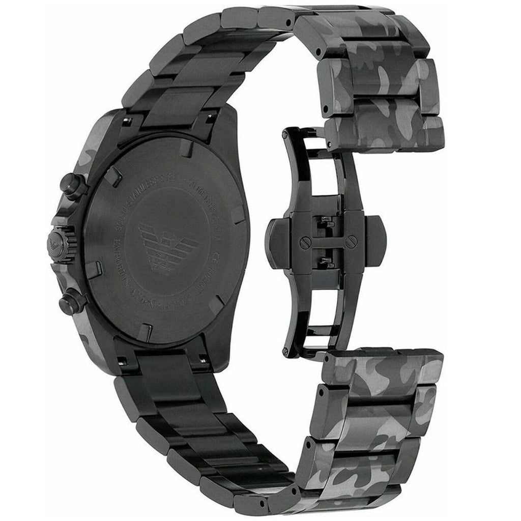 Emporio Armani Sportivo Quartz Black Dial Black Steel Strap Watch For Men - AR11027 Buy Now By Emporio Armani