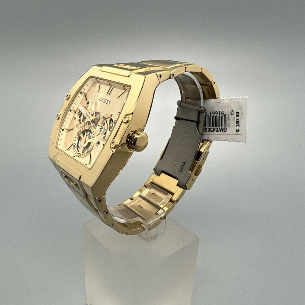 Guess Phoenix Multi Function Gold Dial Gold Steel Strap Watch for Men - GW0456G2 Buy Now By Guess