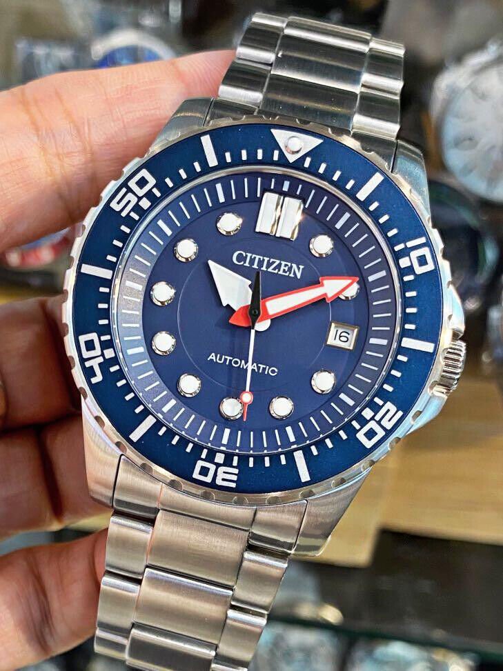 Citizen Promaster Mechanical Blue Dial Silver Steel Strap Watch For Men - NJ0121-89L Buy Now By Citizen