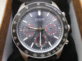 Guess Altitude Chronograph Black Dial Black Rubber Strap Watch for Men - GW0332G1 Buy Now By Guess