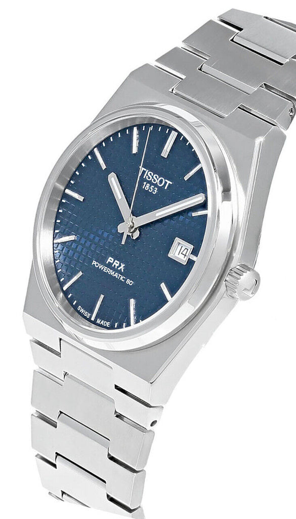 Tissot PRX Powermatic 80 Blue Dial Silver Steel Strap Watch for Men - T137.407.11.041.00 Buy Now By Tissot