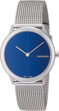 Calvin Klein Minimal Blue Dial Silver Mesh Bracelet Watch for Women - K3M2212N Buy Now By Calvin Klein