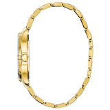 Bulova Crystal Collection Silver Crystal Dial Gold Steel Strap Watch for Women - 98L228 Buy Now By Bulova