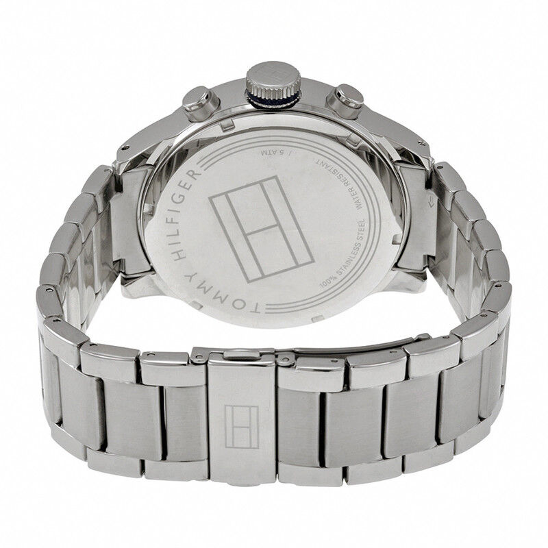 Tommy Hilfiger Jackson Chronograph Blue Dial Silver Steel Strap Watch for Men - 1791242 Buy Now By Tommy Hilfiger