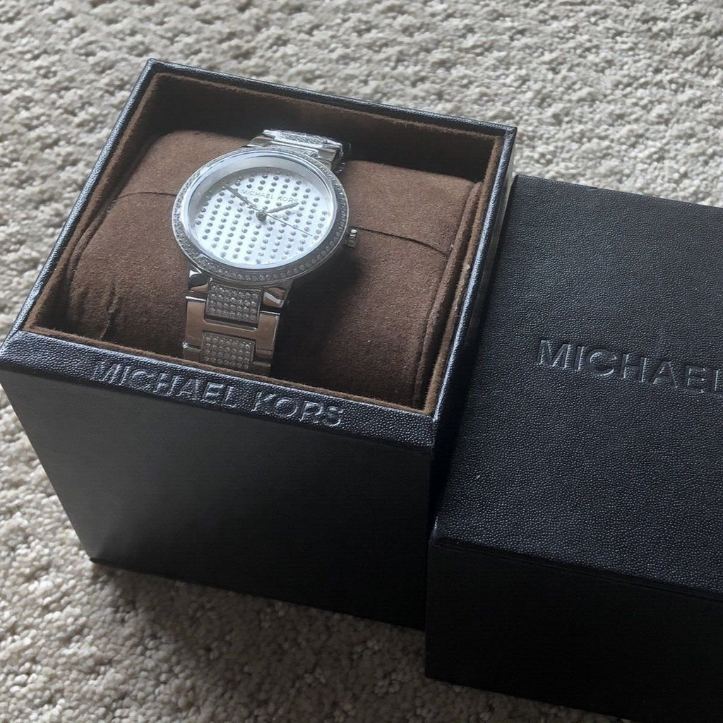 Michael Kors Gabbi Quartz Crystals Silver Dial Silver Steel Strap Watch For Women - MK3984 Buy Now By Michael Kors