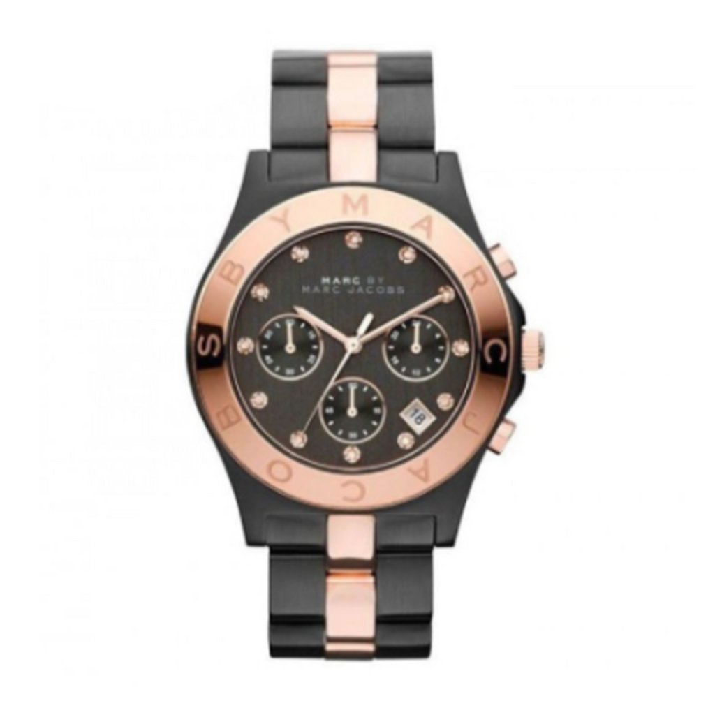 Marc Jacobs Blade Chronograph Grey Dial Two Tone Steel Strap Watch for Women - MBM3180 Buy Now By Marc Jacobs