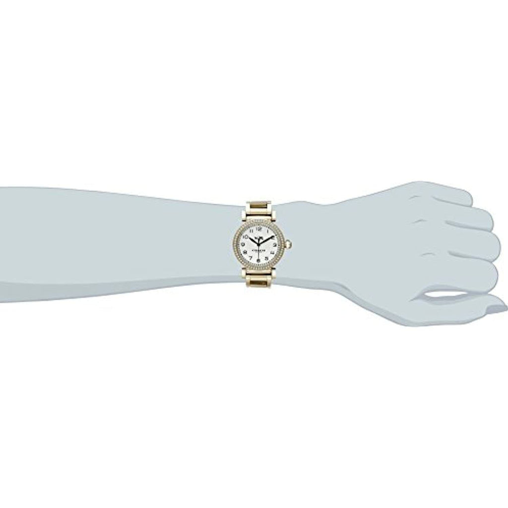 Coach Madison White Dial Gold Steel Strap Watch for Women - 14502397 Buy Now By Coach
