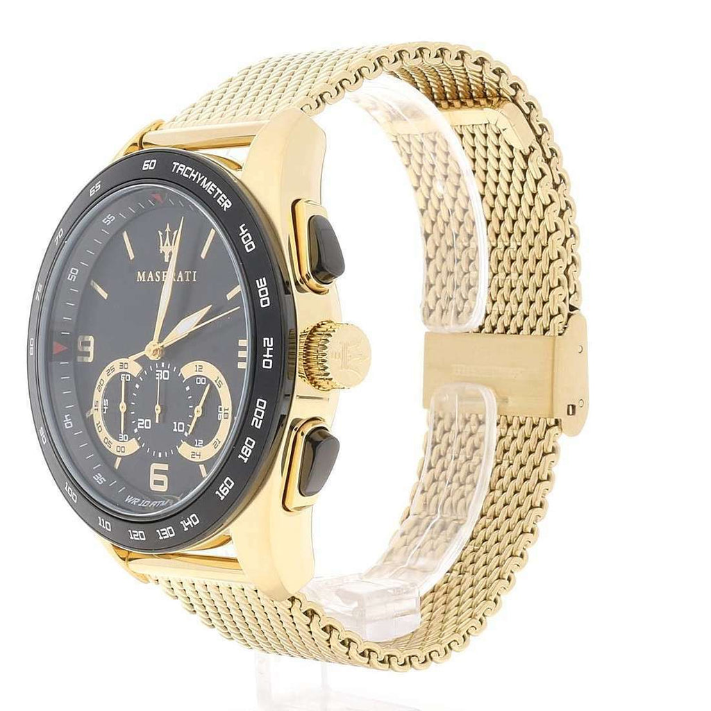 Maserati Traguardo 45mm Quartz Gold Black Dial Watch For Men - R8873612010 Buy Now By Maserati