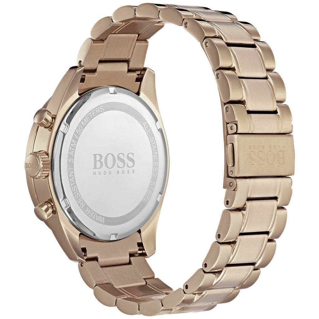 Hugo Boss Trophy Grey Dial Rose Gold Steel Strap Watch for Men - 1513632 Buy Now By Hugo Boss