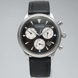 Movado Heritage Chronograph Black Dial Black Leather Strap Watch for Men - 3650005 Buy Now By Movado