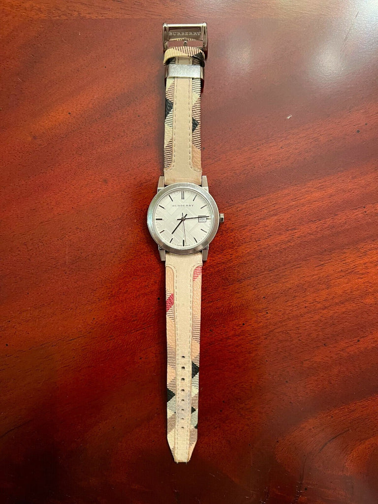 Burberry The City White Dial Beige Leather Strap Watch for Women - BU9132 Buy Now By Burberry