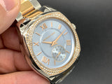 Michael Kors Bryn Quartz Blue Dial Two Tone Steel Strap Watch For Women - MK6136 Buy Now By Michael Kors