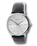 Calvin Klein Posh Silver Dial Black Leather Strap Watch for Men - K8Q311C6 Buy Now By Calvin Klein