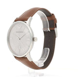 Emporio Armani Renato Quartz Silver Dial Brown Leather Strap Watch For Men - AR11185 Buy Now By Emporio Armani