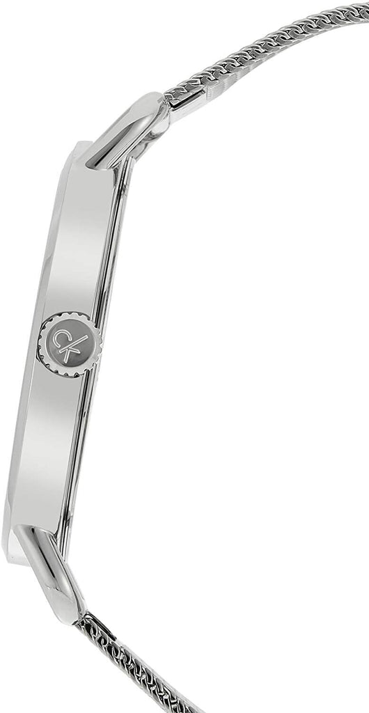 Calvin Klein Even Quartz White Dial Silver Steel Strap Watch for Women - K7B21126 Buy Now By Calvin Klein