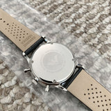 Emporio Armani Gianni Chronograph Black Dial Black Leather Strap Watch For Men - AR0397 Buy Now By Emporio Armani