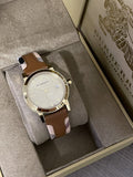 Burberry The City Gold Dial Brown Leather Strap Watch for Women - BU9133 Buy Now By Burberry