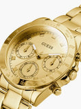 Guess Eclipse Gold Dial Gold Steel Strap Watch for Women - GW0314L2 Buy Now By Guess