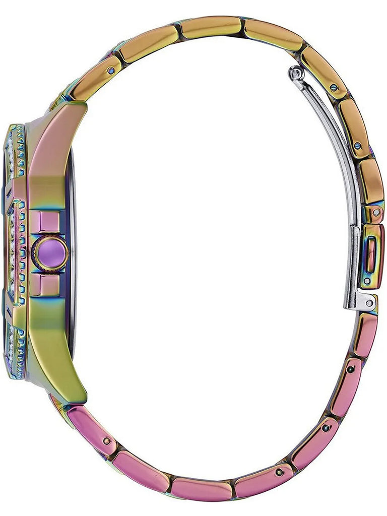 Guess Lady Frontier Diamonds Silver Dial Multicolor Steel Strap Watch for Women - GW0044L1 Buy Now By Guess