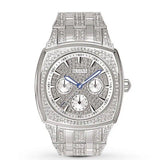 Bulova Crystal Collection Phantom Silver Dial Silver Steel Strap Watch for Men - 96C002 Buy Now By Bulova