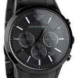 Emporio Armani Classic Chronograph Black Dial Black Stainless Steel Strap Watch For Men - AR2453 Buy Now By Emporio Armani